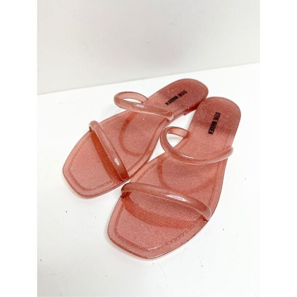 Steve Madden Sandals Womens Size 5 Pink Jelly Double Straps Slip On - Picture 5 of 8